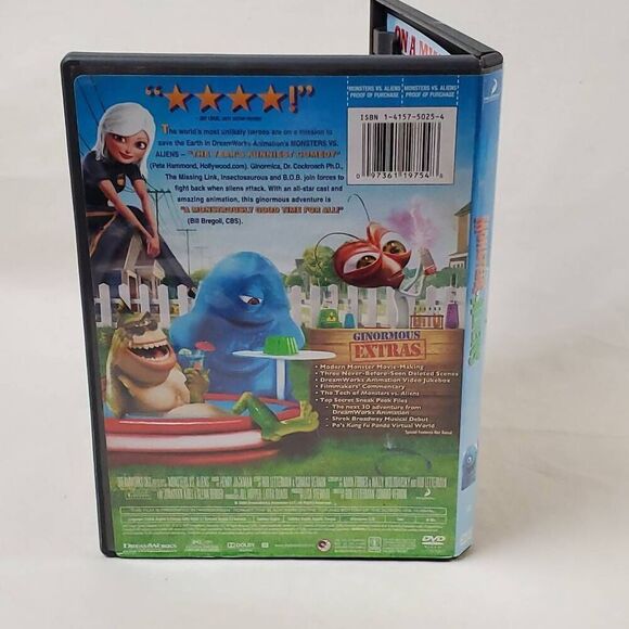 Monsters vs. Aliens - PG (2009 Film) Sci-fi/Comedy [DVD] - Picture 4 of 4